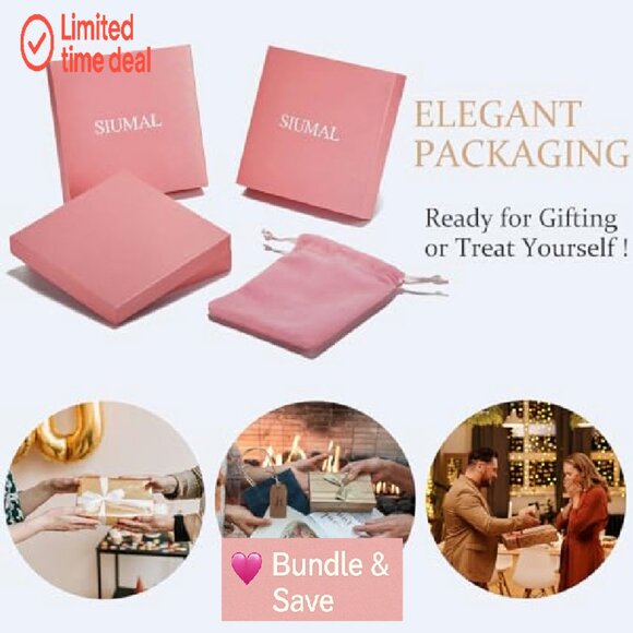 Boho Beaded Bracelet with Natural Stones, Adjustable 8.1 Inch, Recycled Material - Picture 7 of 8